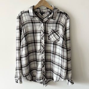Torrid Plaid Button Up Shirt Long Sleeves Top H